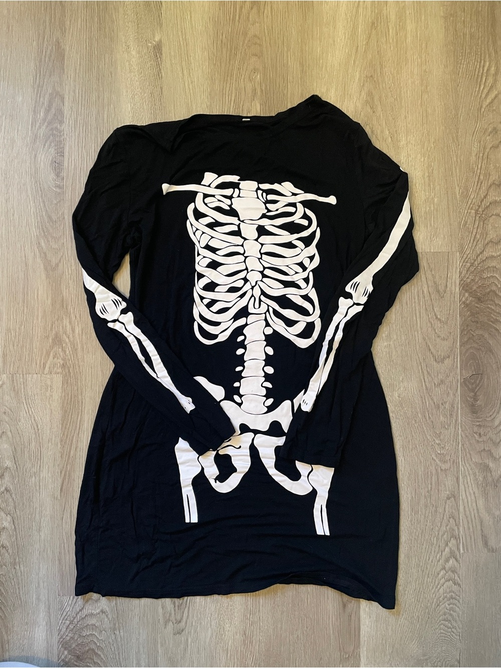 Black Skeleton Print Nightshirt - Women